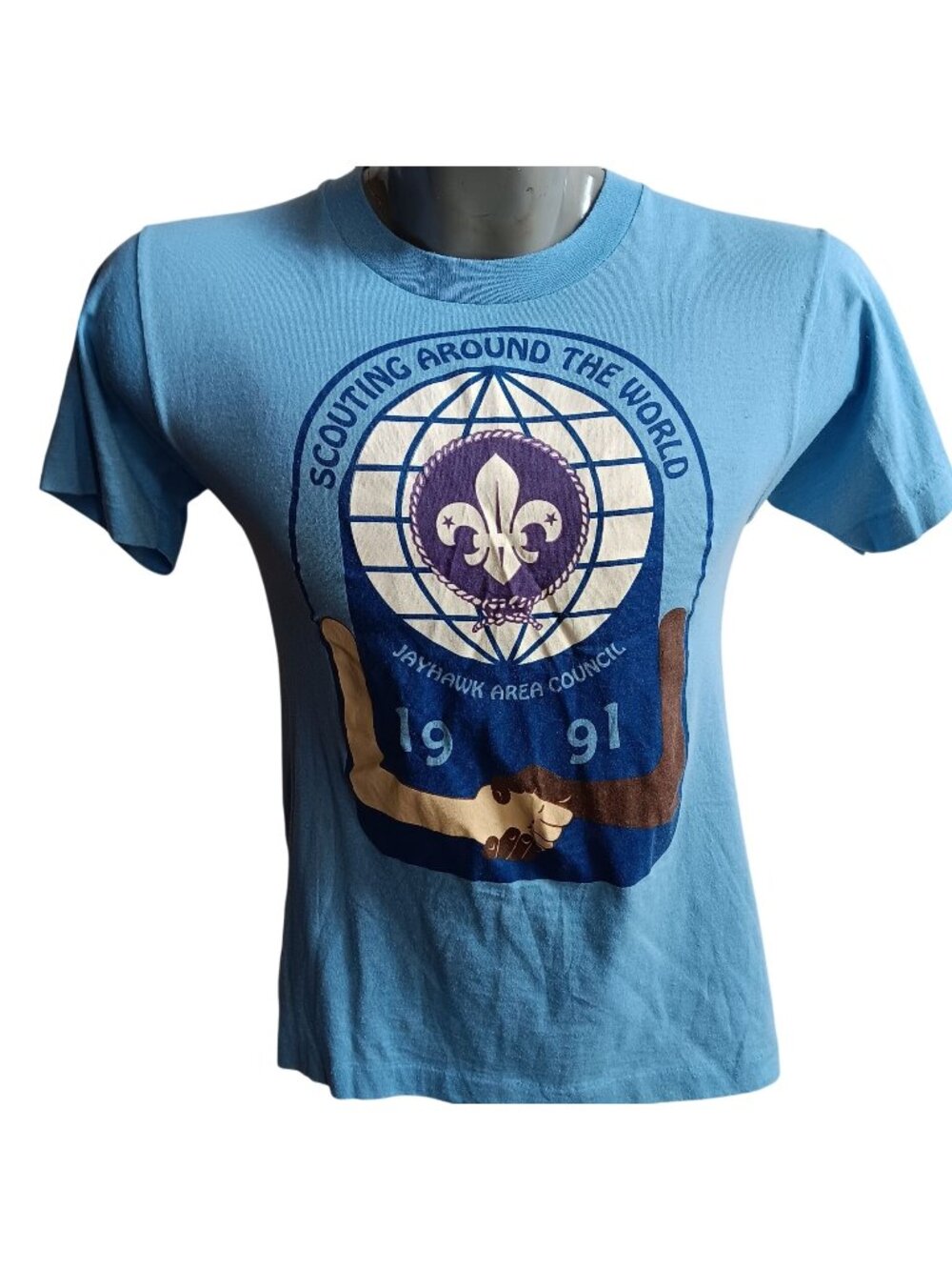 True Vintage T-Shirt Small Single Stitch 1990's 1991 Boy Scouts Buttery Kansas T